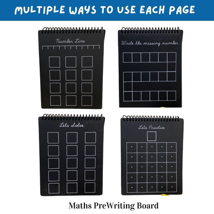 Preschool Set- Prewriting Boards ( English + Maths )