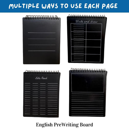 Preschool Set- Prewriting Boards ( English + Maths )