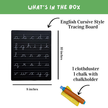 English Cursive Tracing Board